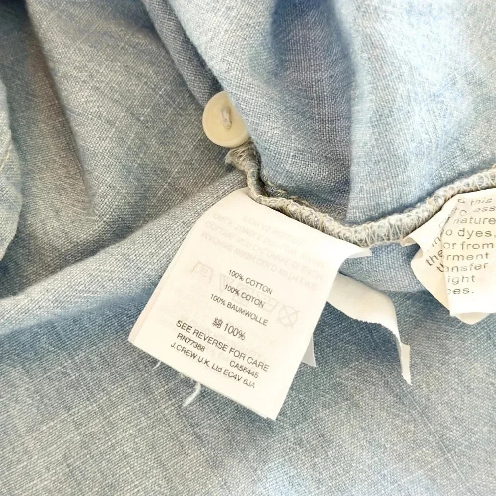 Madewell Chambray Sleeveless Shirt Dress | XS - Picture 3 of 6